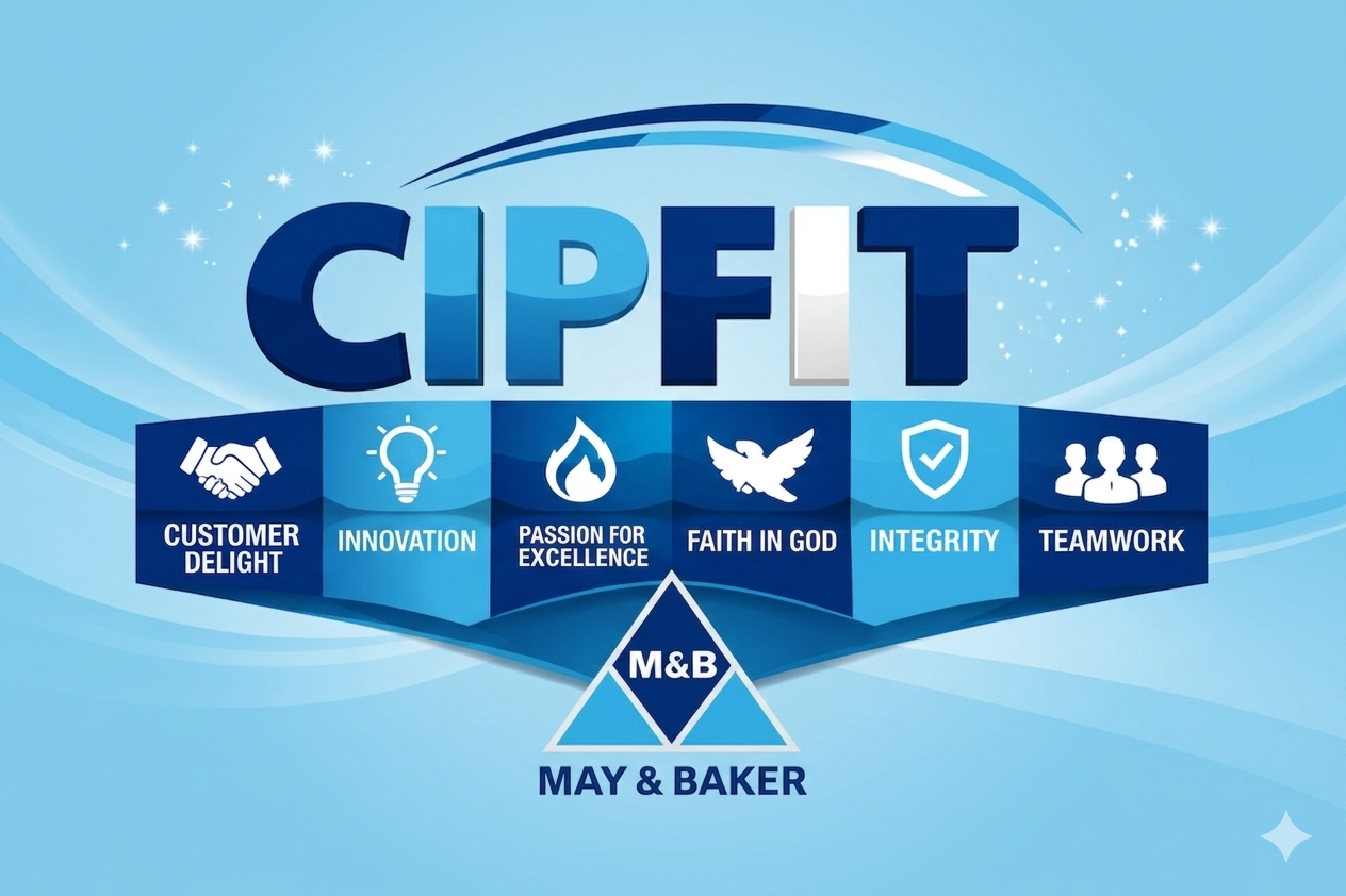 May & Baker core values in action